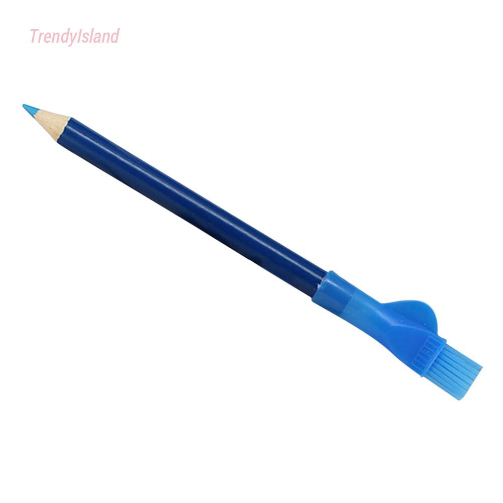 2pcs Water Tailor Chalk with Brush Fabric Pencil Marker Pen Garment Clothes DIY Sewing Accessories
