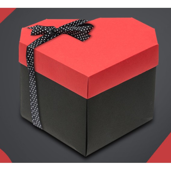 [Coisíní] Love Heart Shape Surprise Box Gift Photo Surprise Box Birthday Gift For Boyfriend Girlfriend Aniversary Creative Gift