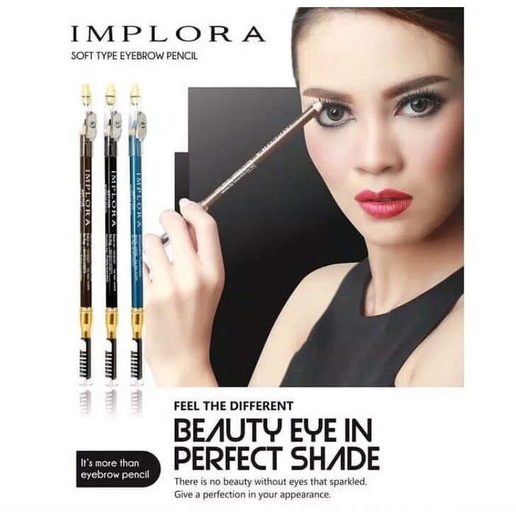 (hàng Mới Về) Bút Chì Kẻ Lông Mày Implora 2 Trong 1 Mềm Mại | BigBuy360 - bigbuy360.vn