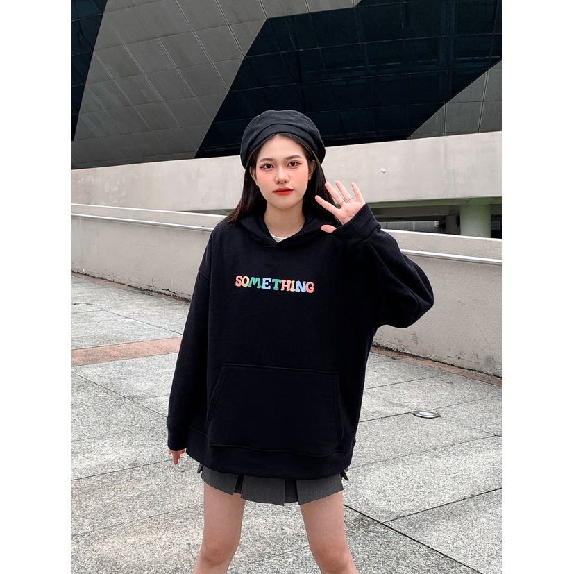 ÁO HOODIE NỮ SOMETHING HD SMILE