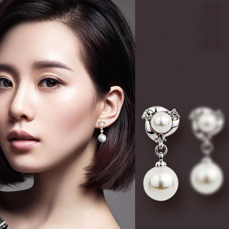 Bông Tai Ngọc Trai Nhân Tạo Đẹp Thả Tòng Teng - XB-B18 - Bảo Ngọc Jewelry