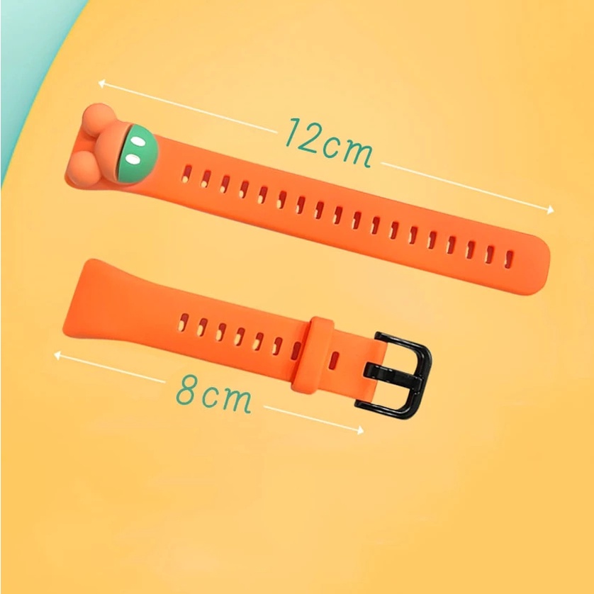 Dây đeo silicon họa tiết hoạt hình đáng yêu cho đồng hồ thông minh Huawei Band 6 / Honor band 6