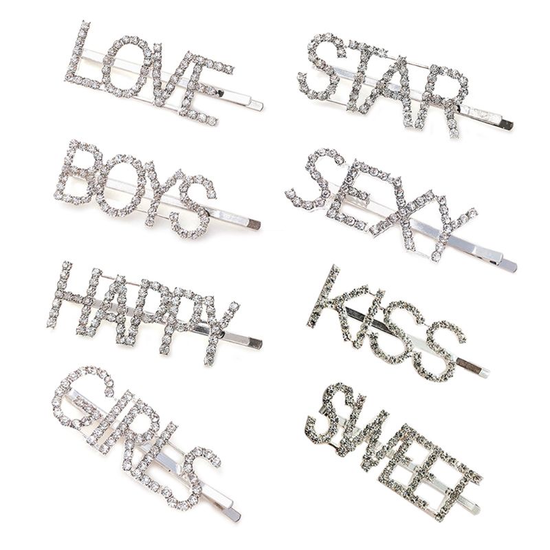 Set 8 Kẹp Tóc Kim Loại Thời Trang Cho Nữ