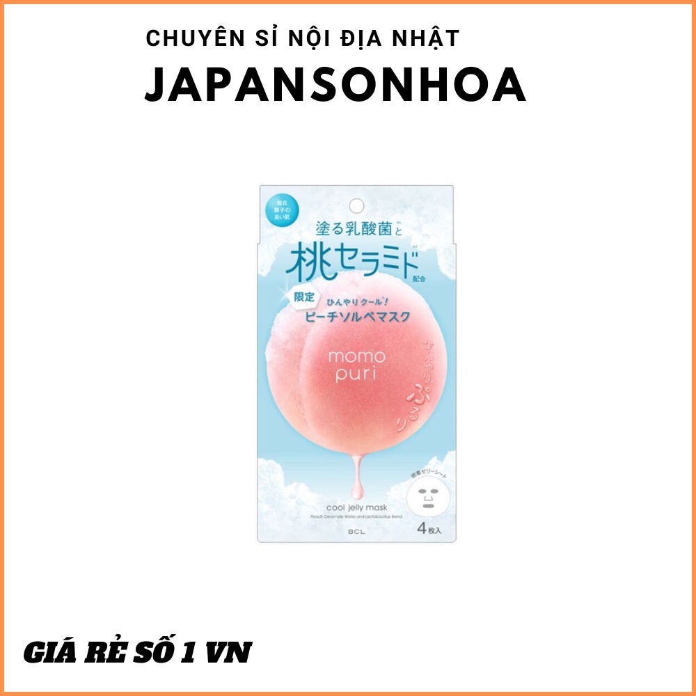 Mặt nạ Momo Puri-Cool Jelly Mask BLCCHÍNH HÃNG Cung cấp độ ẩm cho da và tạo đàn hồi da