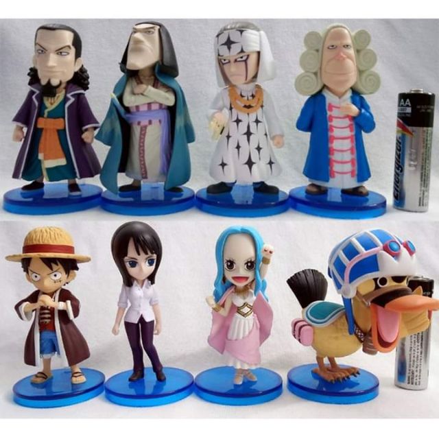 CHÍNH HÃNG Mô hình Set 8 mô hình One Piece WCF tv Vol.15 Alabasta Vua hải tặc