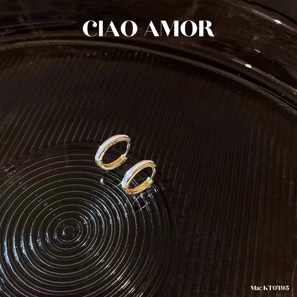Khuyên tai nữ, Bông tai nữ vòng ôm tai mảnh thanh lịch Trang sức Ciao Amor - KT0495