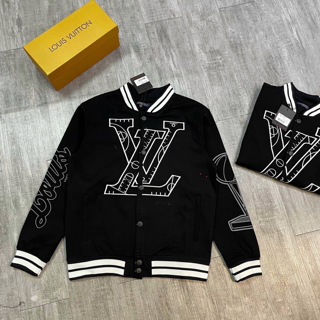 Áo khoác bomber nam nữ đẹp form rộng in chữ thêu nét