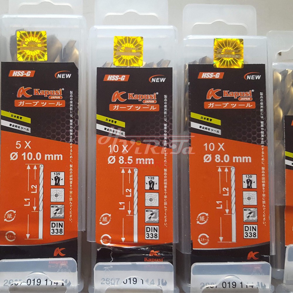 Mũi Khoan sắt inox Kapusi Japan từ 2 mm đén 6 mm