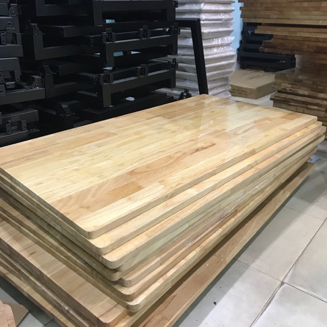 Mặt bàn gỗ tự nhiên, gỗ cao su ghép kích thước theo yêu cầu hàng loại 1 chất lượng cao
