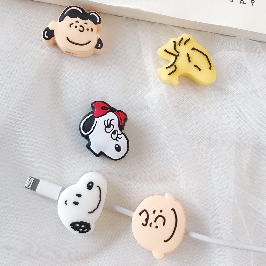 Phụ kiện bảo vệ đầu dây cáp sạc hình hoạt hình dễ thương