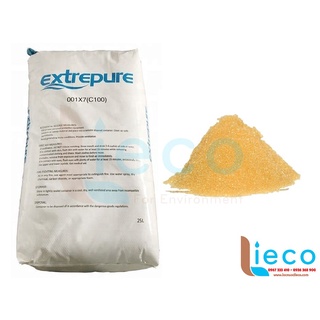 Bao hạt nhựa cation c100 extrepure làm mềm nước - trung quốc 25 lít