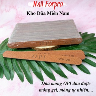 Lố 50 cây dũa nâu opi lõi đen cứng cáp dũa móng gel móng thật