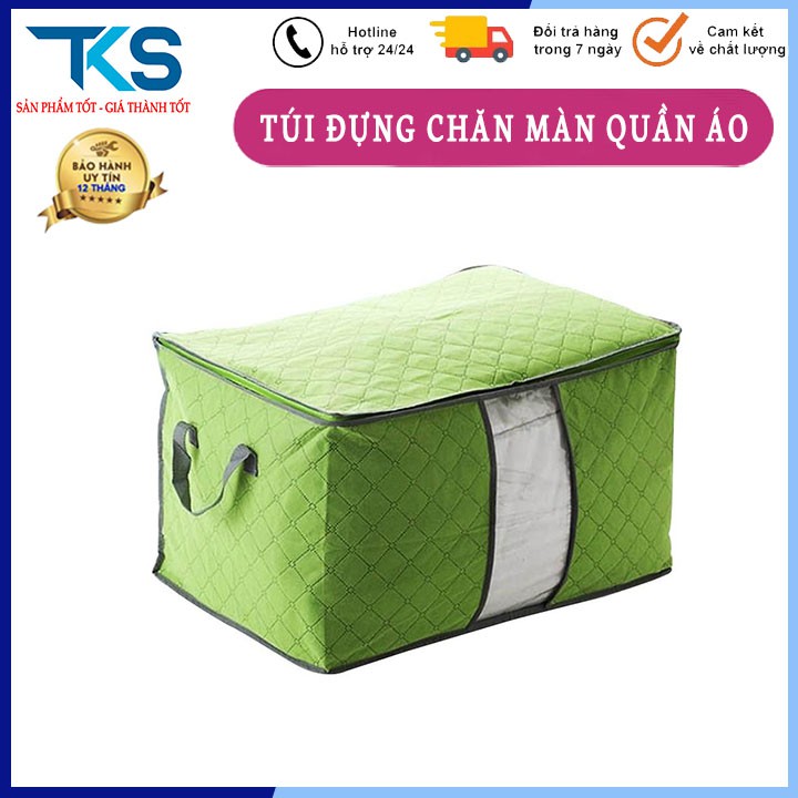 Túi đựng chăn màn quần áo gấp gọn tiện dụng túi vải chống thấm