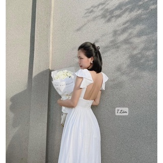 Váy maxi hở lưng