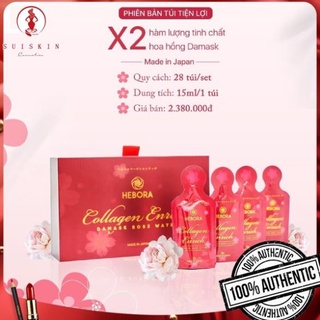 Nước uống trẻ hóa Hebora Collagen Enrich Damask Rose Water - Hàng chính hãng