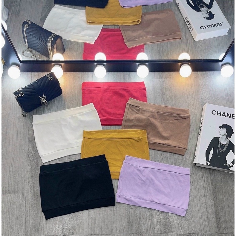 Áo croptop ống trơn