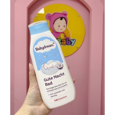 [ Hàng nội địa Đức ] Sữa tắm babydream giúp bé ngủ ngon t7/2023