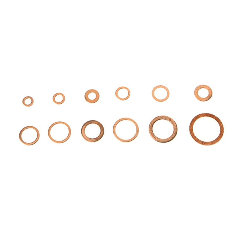 Set 280 Vòng Đệm Bằng Đồng M5-M20 12 Kích Cỡ