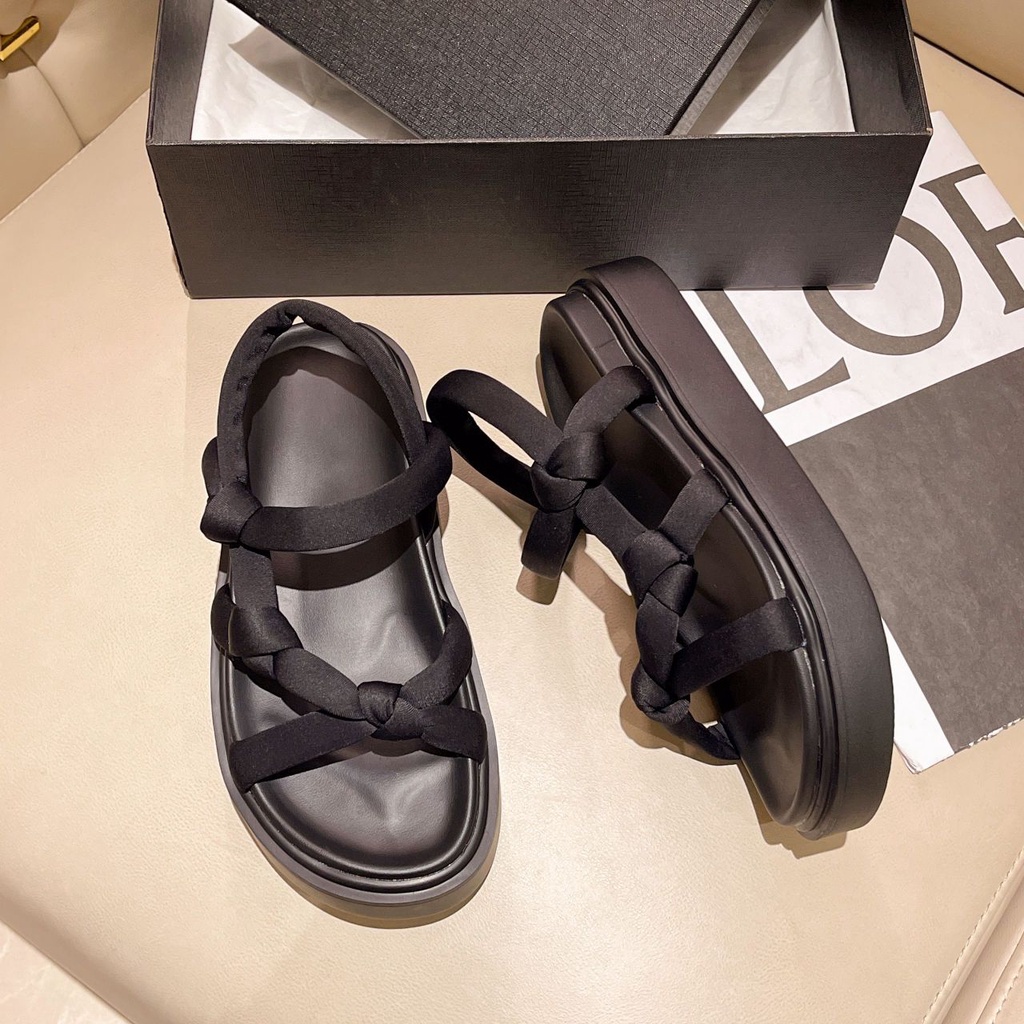 Giày Sandal Đế Dày Thời Trang Mùa Hè Phong Cách Hàn Quốc