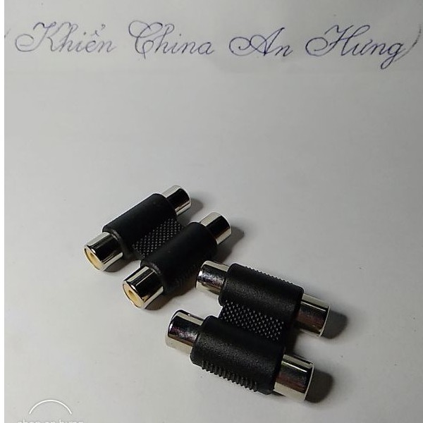 Jack Nối Đôi 2-2  Đầu Bông Sen  Với Nhau Thành 1 Sợi Dài Chặt Chẽ,Không Chập Chờn.