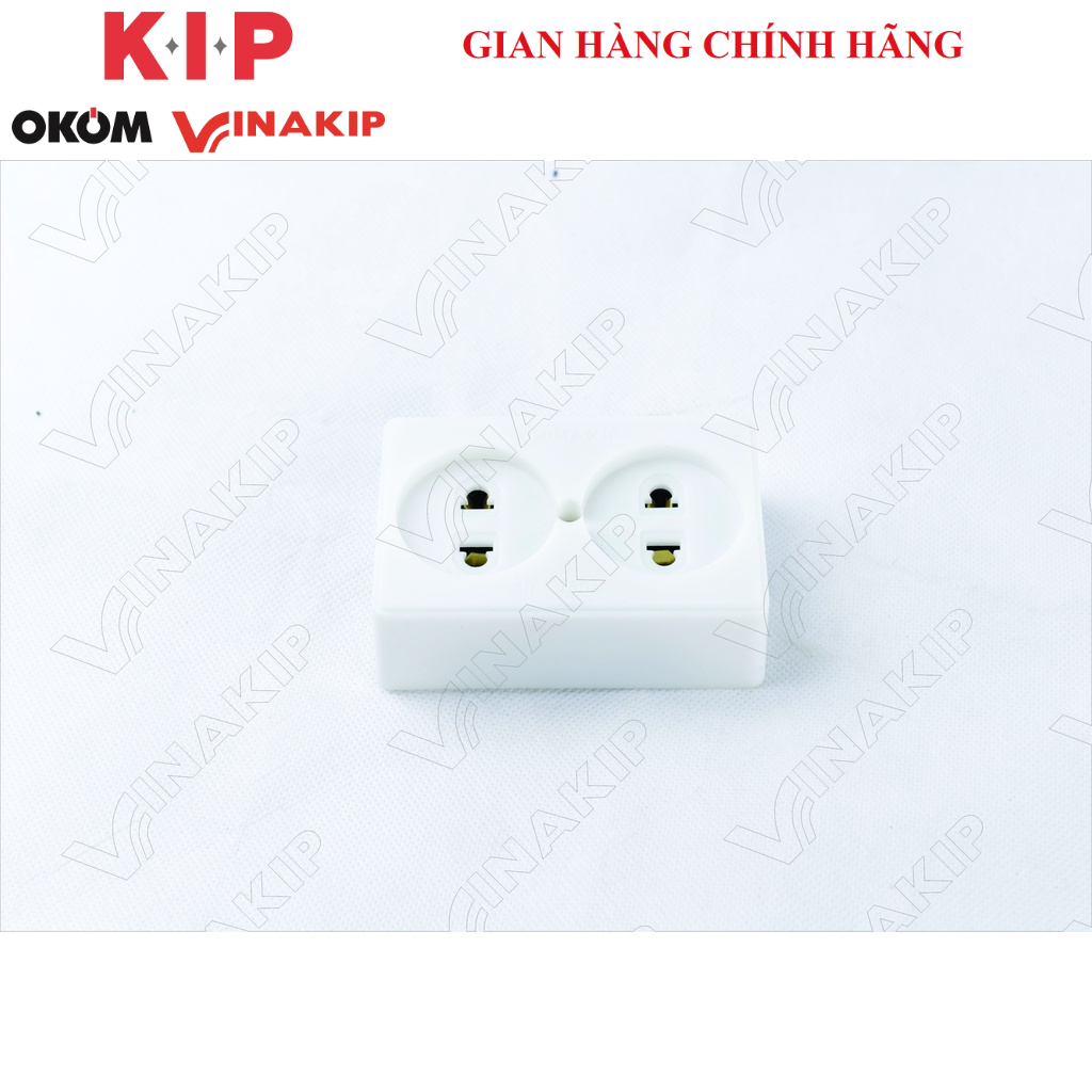 Ổ cắm VINAKIP 2 ngả đa năng 10A 250V