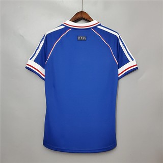1998 Pháp Home Retro Classics Bóng đá Jersey Bóng đá