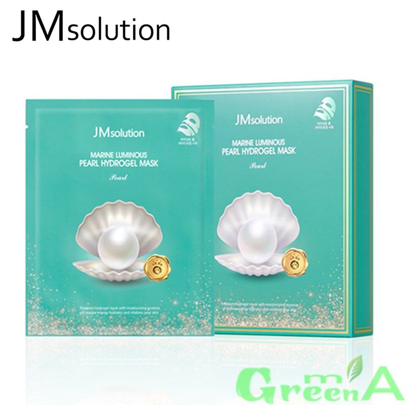 Mặt Nạ JMSOLUTION Jelly Thạch Ngọc Trai [MIẾNG LẺ] Dưỡng Trắng JMSolution Marine Luminous Pearl Hydrogel Mask Pearl 30g