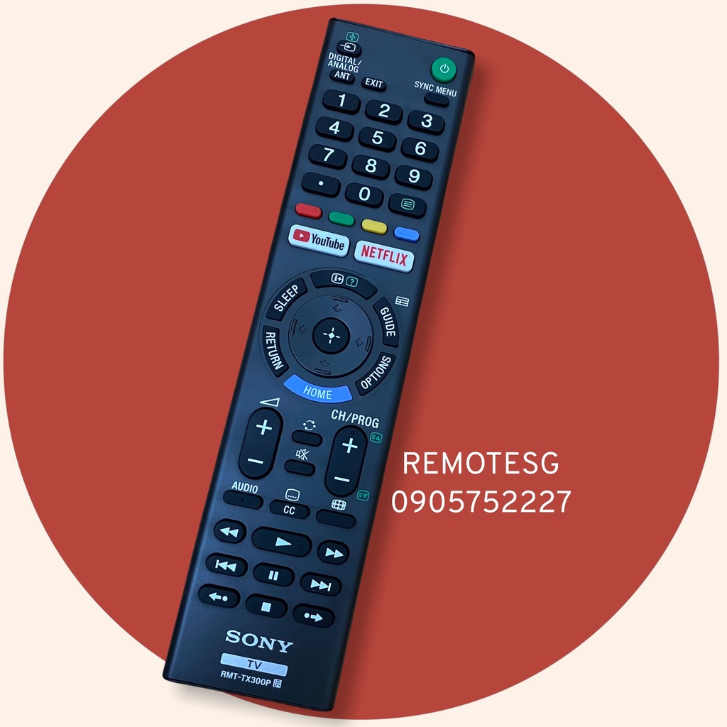 REMOTE ĐIỀU KHIỂN TIVI SONY KHÔNG GIỌNG NÓI TX300P HÀNG CHÍNH HÃNG CÓ BẢO HÀNH