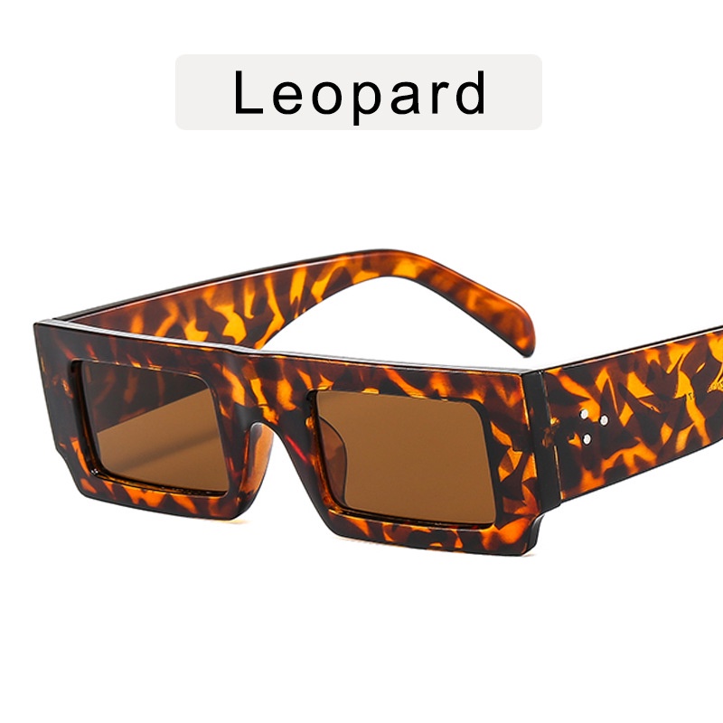 Kính Mát Gọng Chữ Nhật Nhỏ Màu Sắc Ngọt Ngào Phong Cách Phương Tây Thời Trang