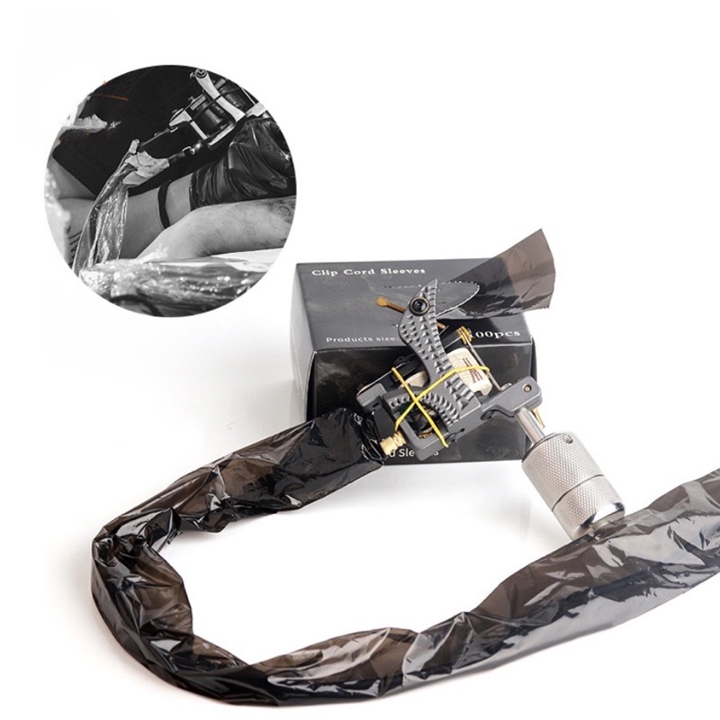 Nilong bọc dây máy phun xăm màu Đen