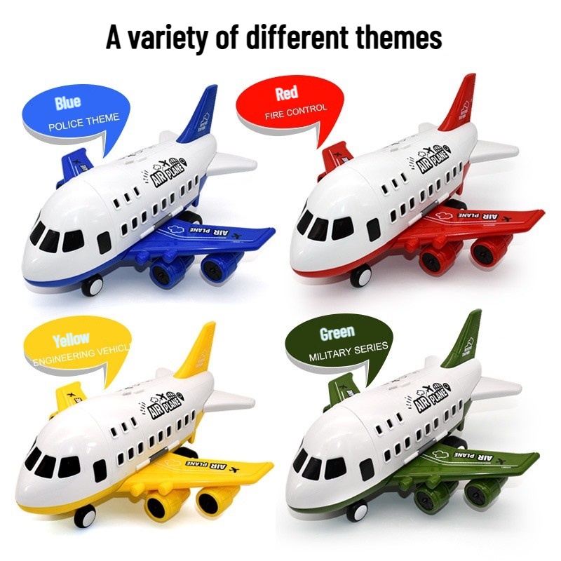 Bộ Đồ Chơi Xe Cứu Hỏa/Máy Bay/Xe Công Trường Bằng Hợp Kim Cho Bé