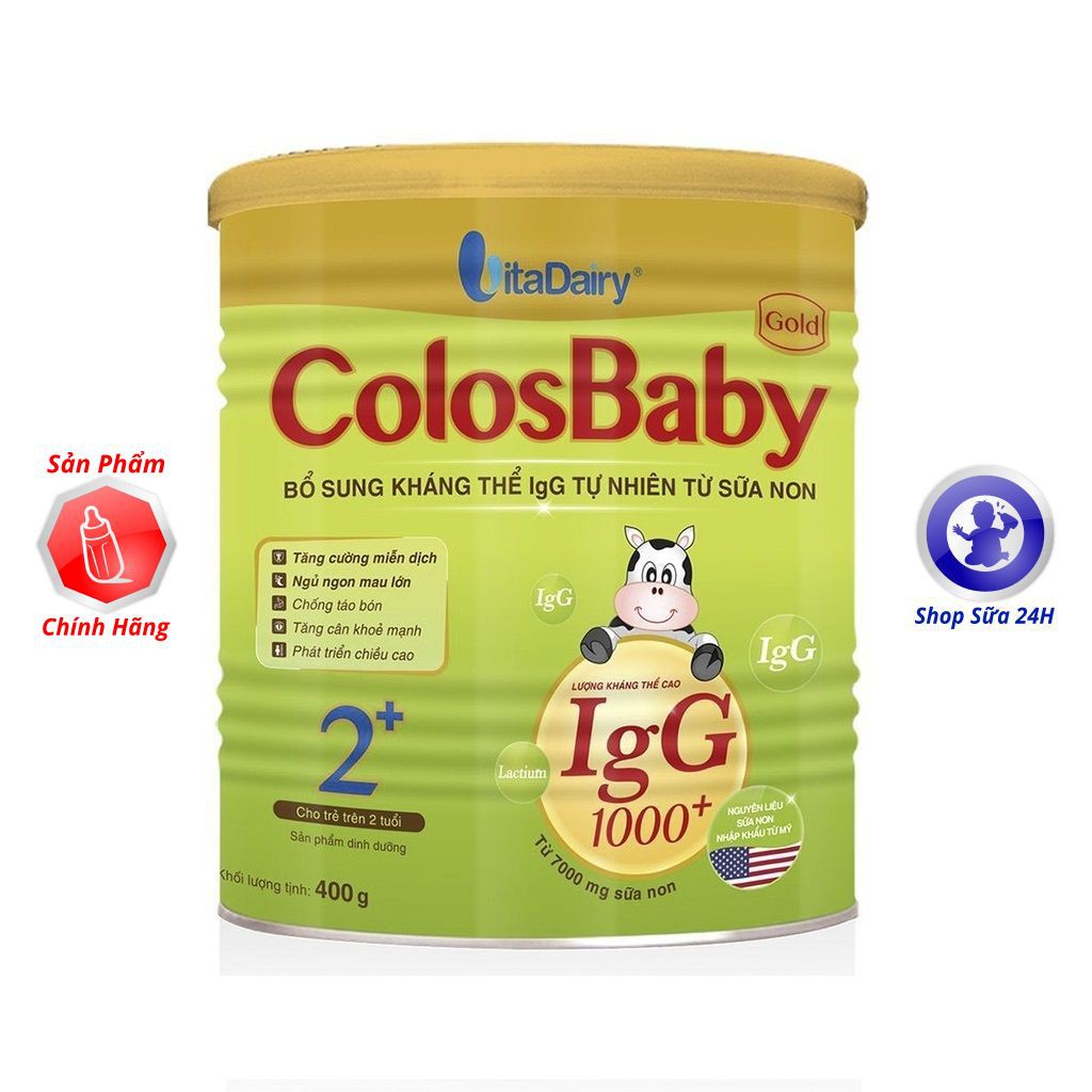 Sữa bột Colosbaby Gold IgG1000 0+, 1+, 2+ lon 400g