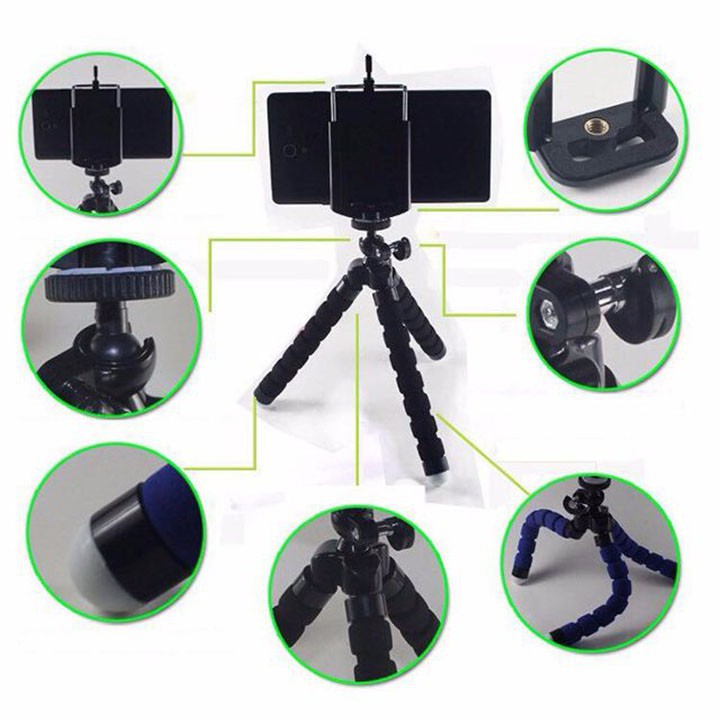 Xả hàng Chân Máy Ảnh Tripod Bạch Tuột nhện  Cho Máy Ảnh Tiện lợi