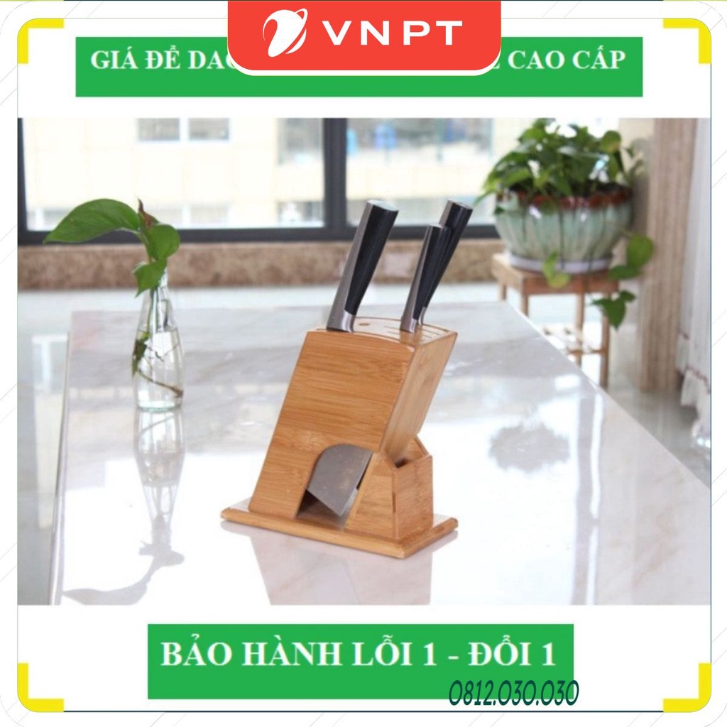 ✔️ Ống Cắm Dao - Đũa Hình Chữ Nhật Nghiêng ✔️ Làm Bằng Gỗ Tre Tự Nhiên, Thiết Kế Hiện Đại Tỉ Mỉ