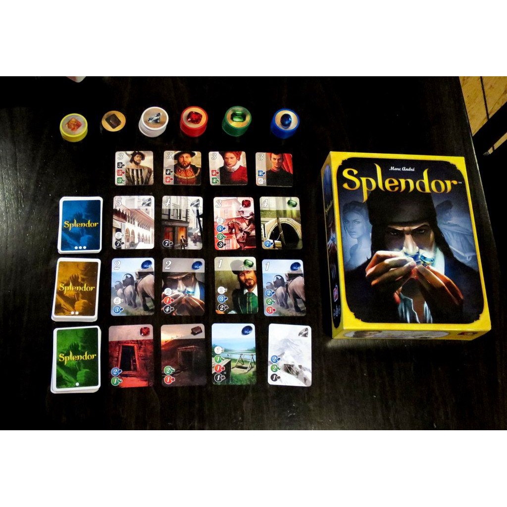 Bộ Đồ Chơi Board game Splendor Phiên Bản Tiếng Anh Toàn Bộ Vui Nhộn