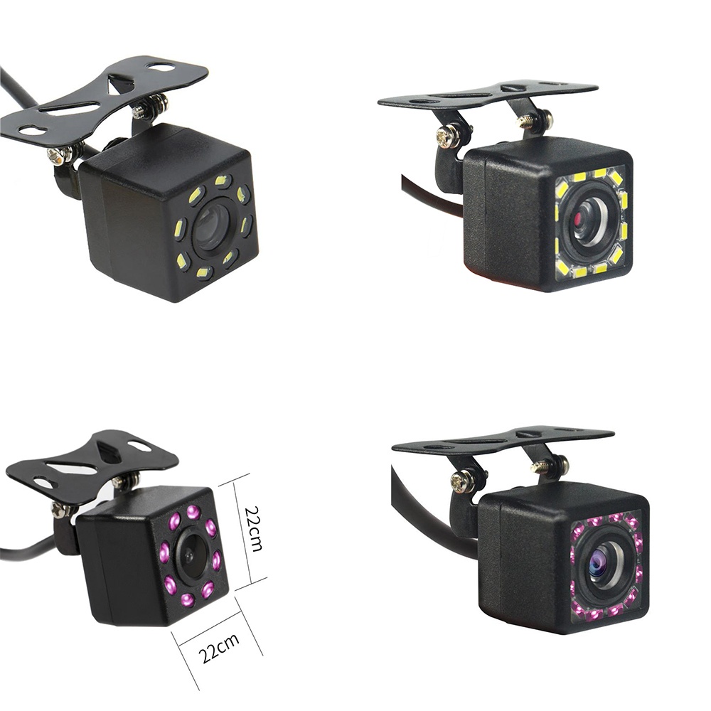 Camera Chiếu Hậu 4LED 8LED Hồng Ngoại HD Tầm Nhìn Ban Đêm 120 Độ Chống Nước Không Kèm Cáp Video Cho Xe Hơi | BigBuy360 - bigbuy360.vn