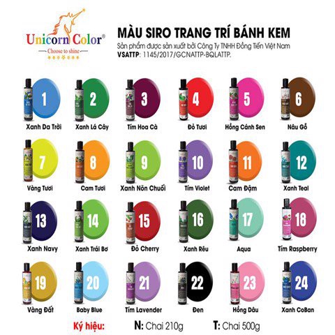 Màu Đồng Tiến nhỏ 210g đủ 24 màu