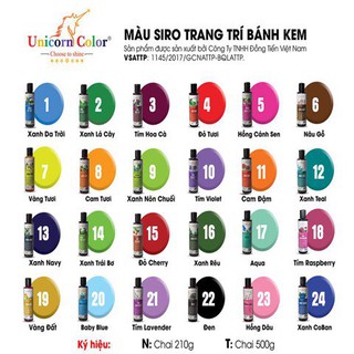 Màu Đồng Tiến nhỏ 210g đủ 24 màu