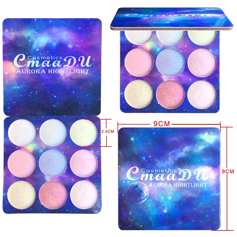 Highlighter Illuminator Makeup Face Eye Shadow Brighten Contouring Highlighter Powder Palette MM YR | BigBuy360 - bigbuy360.vn