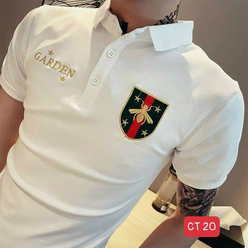 Áo thun nam ngắn tay cổ bẻ chất liệu cotton co giãn, thoáng mát | BigBuy360 - bigbuy360.vn