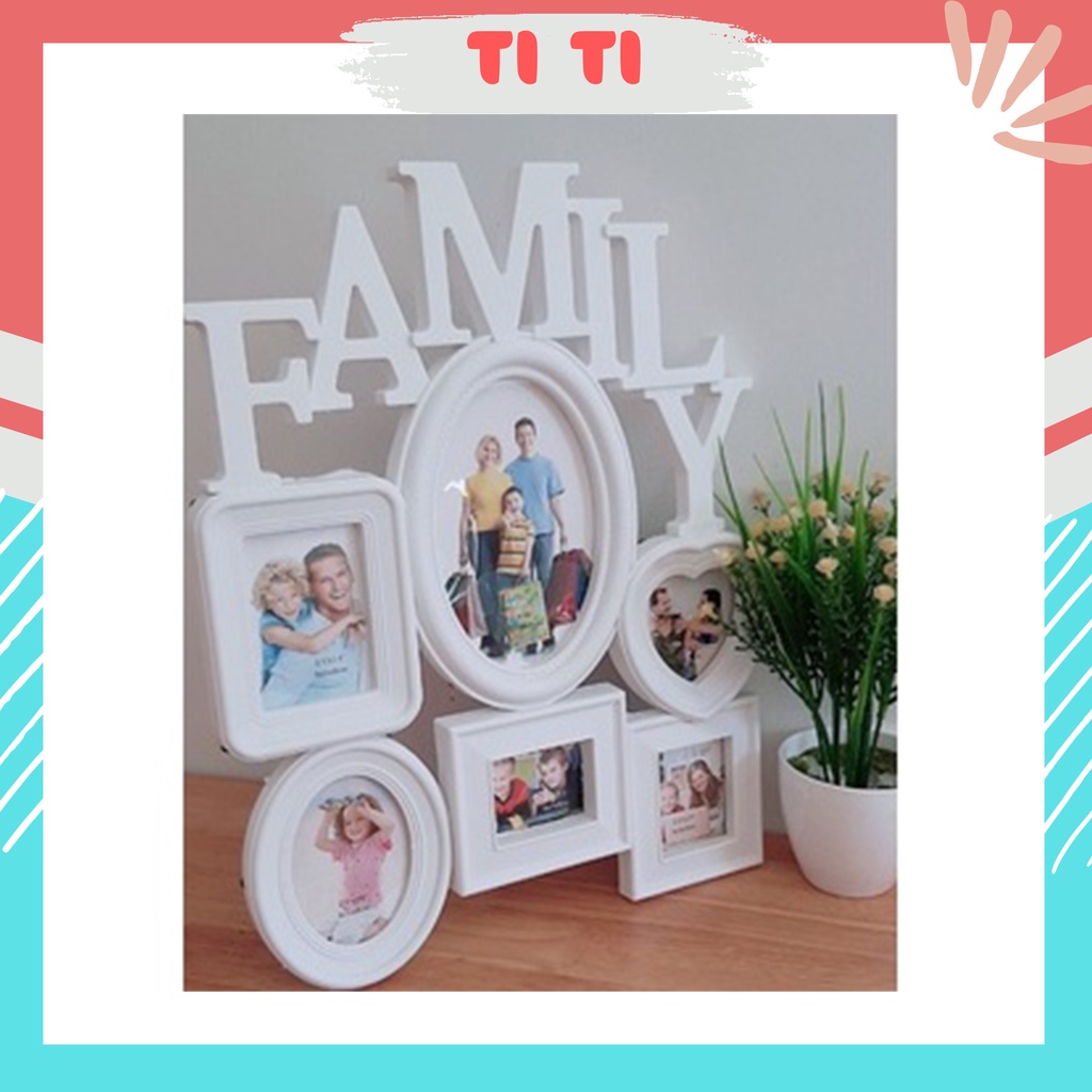 Khung ảnh gia đình để bàn treo tường FAMILY sang trọng, hiện đại
