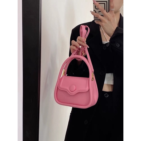 Túi xách nữ , túi đeo chéo thời trang nắp cúc hàng quảng châu siêu xinh