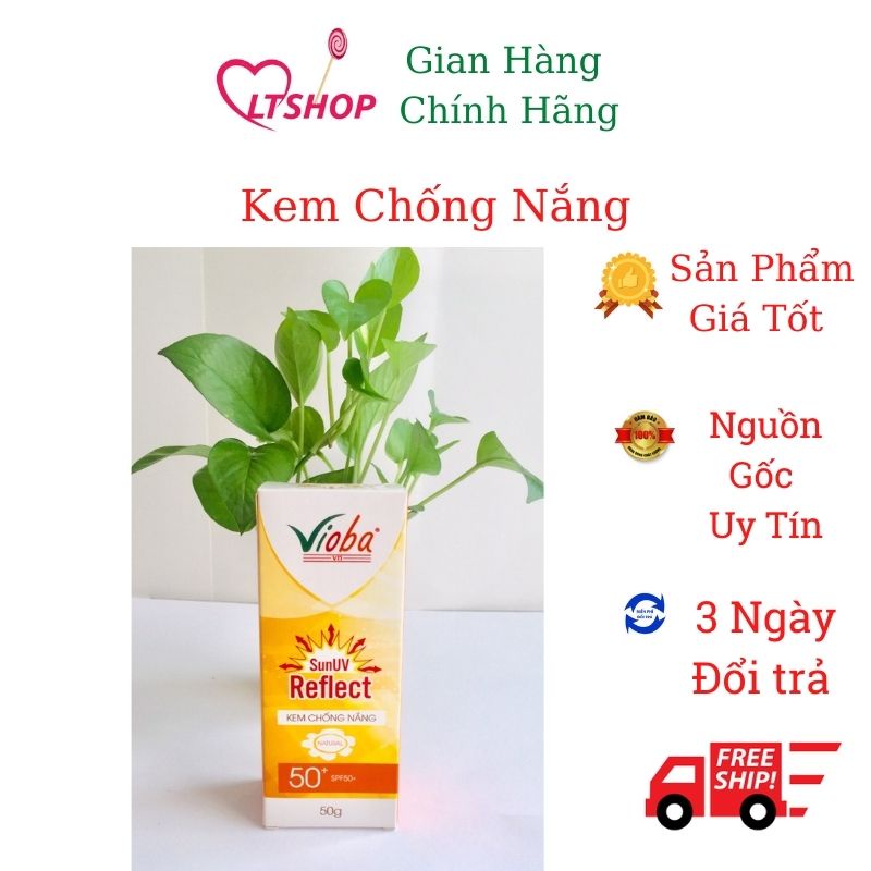 Kem chống nắng dưỡng da mặt và body SunUV Reflect SPF50+ của Vioba