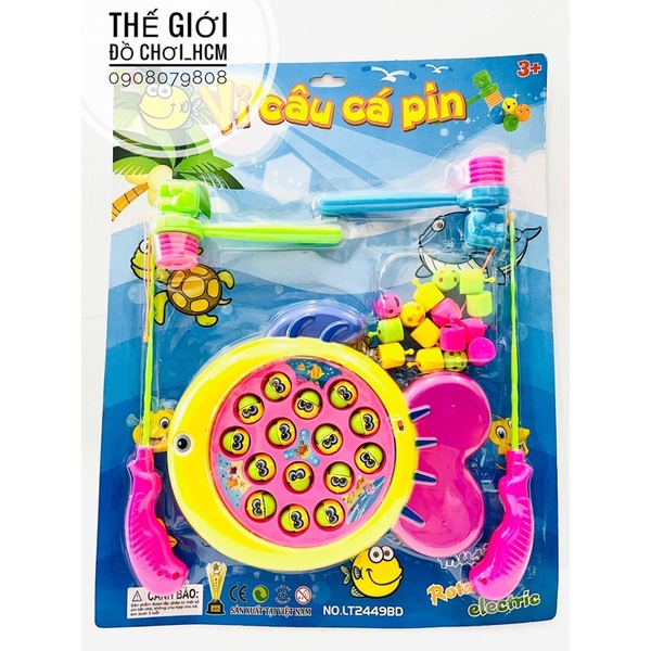 [VỪA ĐẬP-VỪA CÂU] Đồ chơi vỉ câu cá dùng pin, vừa câu vừa đập dành cho bé yêu giúp bé rèn tính khéo léo và kiên trì.