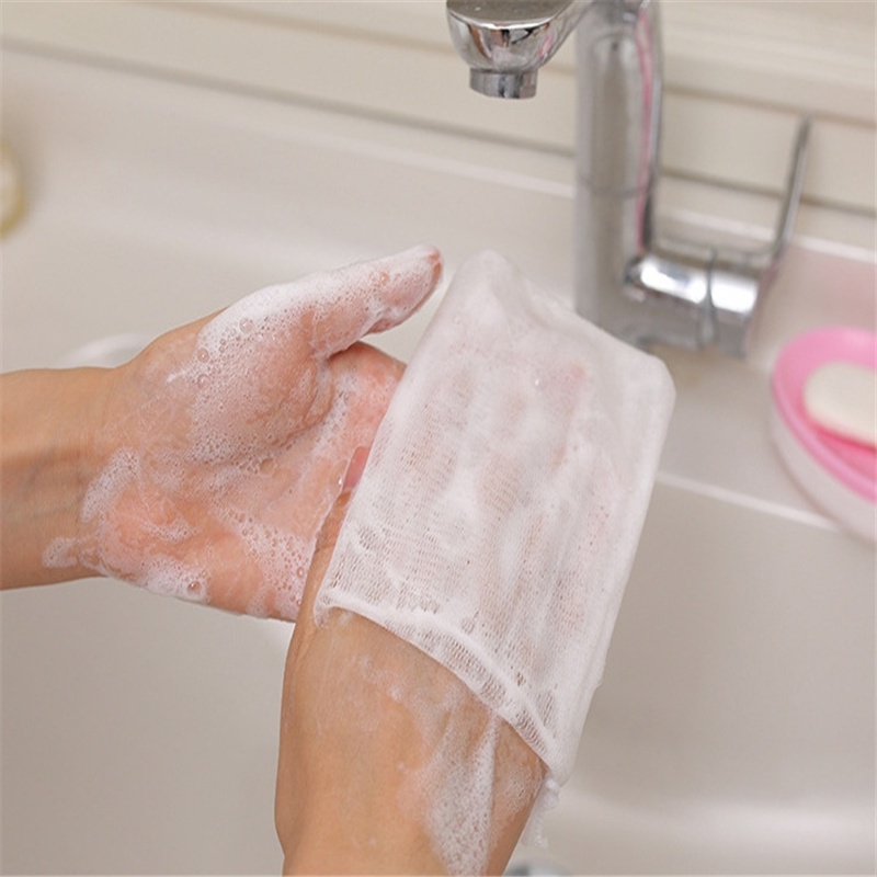 1 Túi Lưới Đựng Xà Phòng Tạo Bọt Tiện Dụng