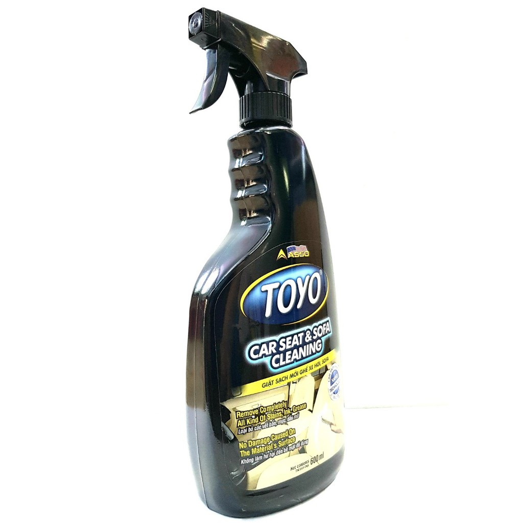 TOYO CAR SEAT & SOFA CLEANING GIẶC SẠCH MỚI GHẾ XE HƠI , SOFA 600ML