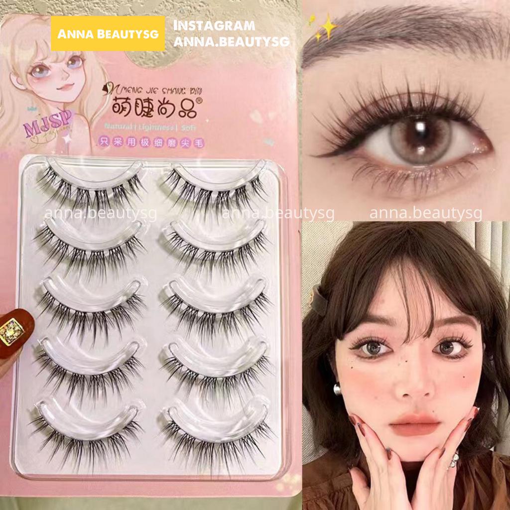 Lông mi giả gân trong mềm mại cuốn hút tái sử dụng được nhiều lần (MJ06)