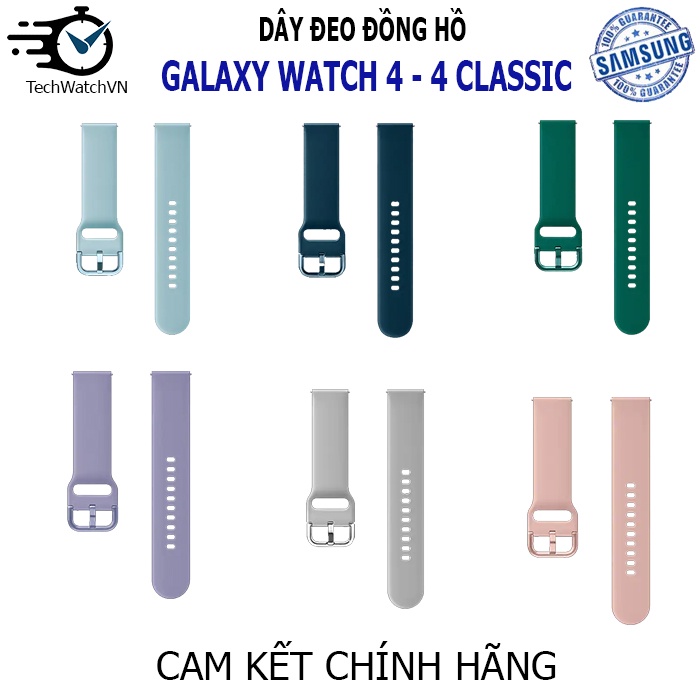 Dây đeo thay thế đồng hồ Samsung Watch 4 40mm, 44mm & Watch 4 Classic 42mm, 46mm – Chính hãng