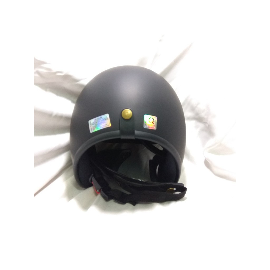 Nón bảo hiểm đi phượt 3/4 Dammtrax kín đầu + kính phượt loại chống UV400 kín mắt ZI89