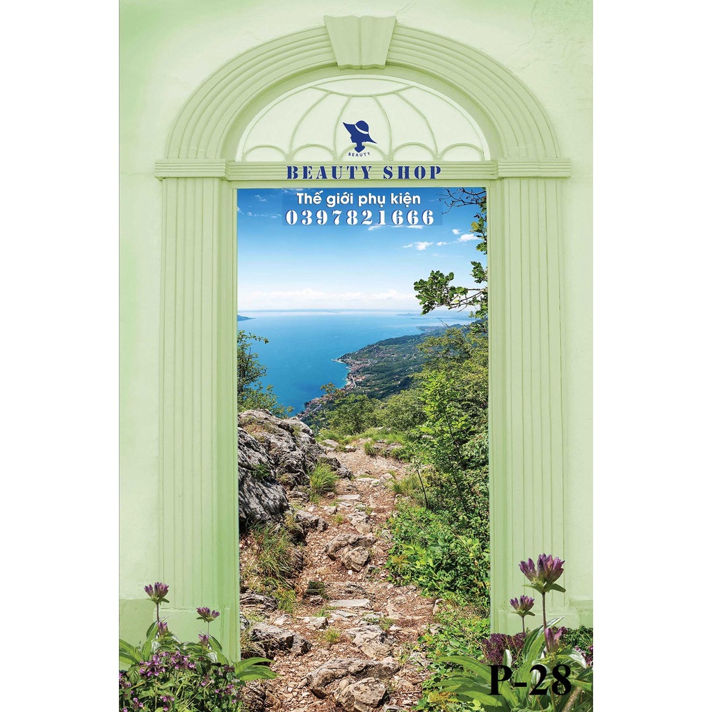 Phông nền Livestream Chụp Ảnh 3D 5D Phong Cảnh Nhiều Kích Thước Lựa Chọn